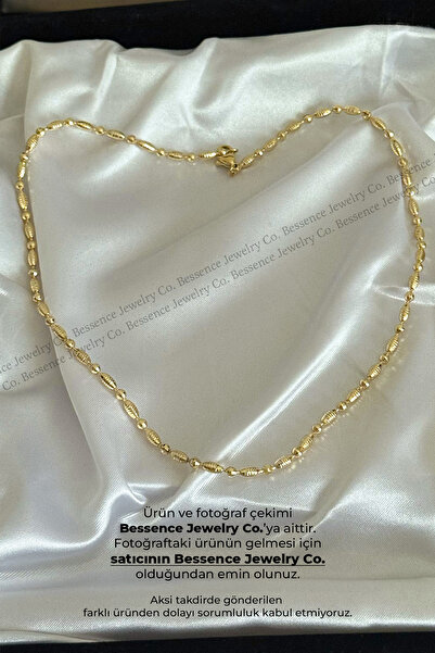 BESSENCE JEWELRY CO. Xuping 14K Gold New Barrel Model Çelik Kolye, 45 CM