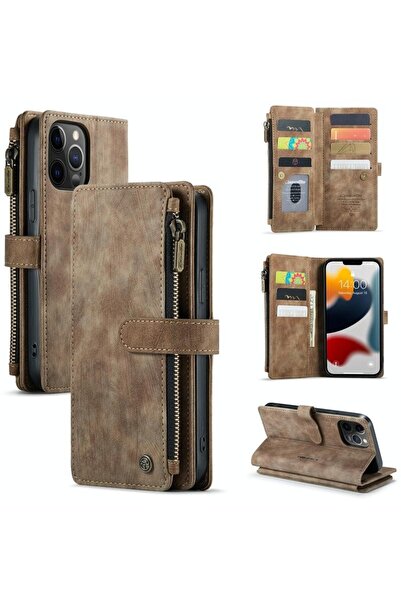 Caseme C30 Multifunctional Θήκη Πορτοφόλι Brown (Apple iPhone 12 Pro Max)