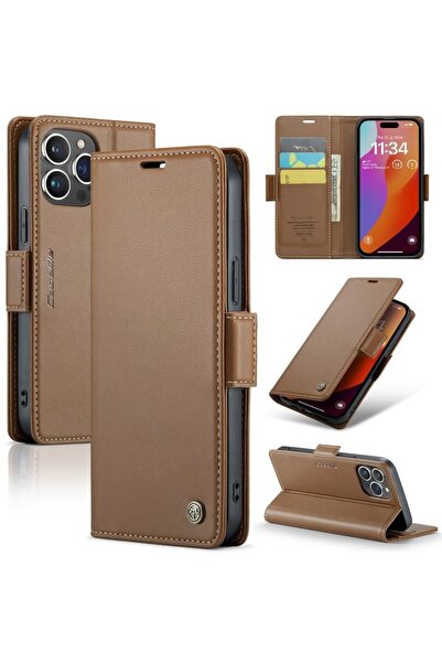 Caseme 023 Luminus Θήκη Πορτοφόλι Brown (Apple iPhone 15 Pro)