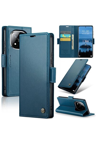 Caseme 023 Luminus Θήκη Πορτοφόλι Blue (Xiaomi Redmi Note 14 Pro 5G/Poco X7 5G)
