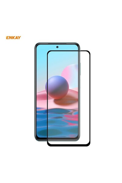 ENKAY Xiaomi Redmi Note 10/Note 10s Full Glue Full Tempered Glass Transparent