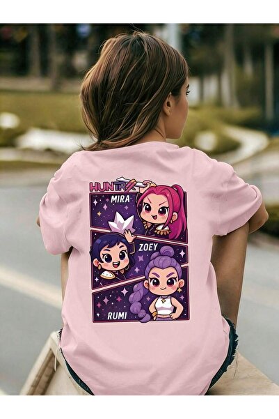 SVART WEAR Huntrix majica sa printom, okrugli izrez, 100% pamuk, kratki rukav...