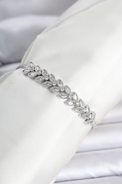 Brass Silver Color Virgo Model Waterway Women's Bracelet TJ-BB8475
