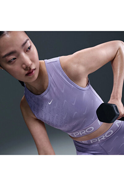 Nike Pro Dri-FIT Crop Tank Kadın Mor Atlet(yousportswear)