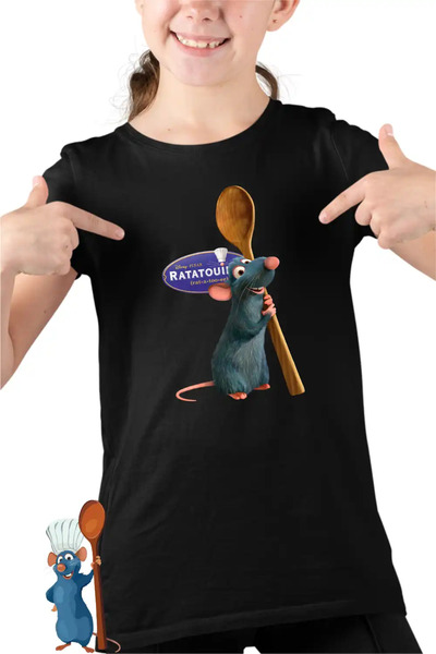 OEM Tricou Copii Fete Ratatouille Chef Remy Soricel Bucatar