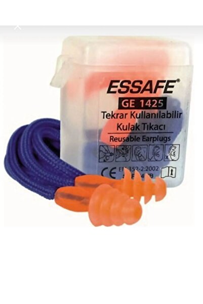 mikam TEKRAR KULLANILABİLİR KUTULU İPLİ KULAK TIKACI YUMUŞAK SLİKONLU