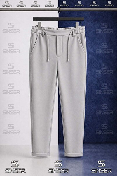 SS SİNSER Pantaloni uni UNISEX pentru copii, cu talie elastică, stil Lycra, c...