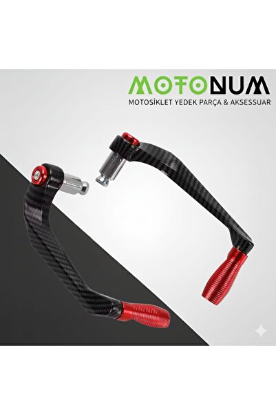 Motonum Rks Reale 125 Manet Koruma Karbon Desenli-Kırmızı Dekorlu-Mkm30376