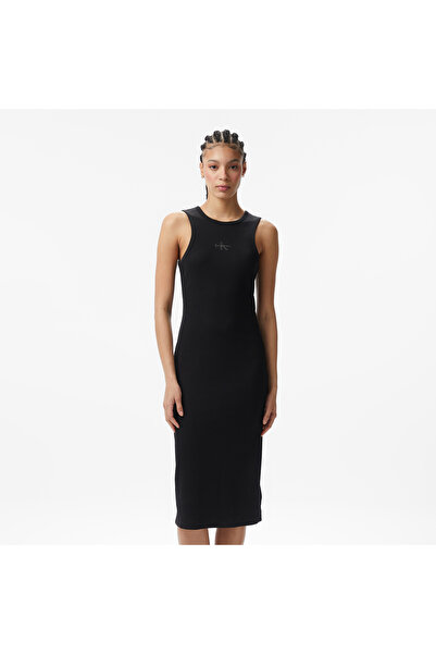 Calvin Klein Monologo 2X2 Baby Tank Kadın Siyah Elbise