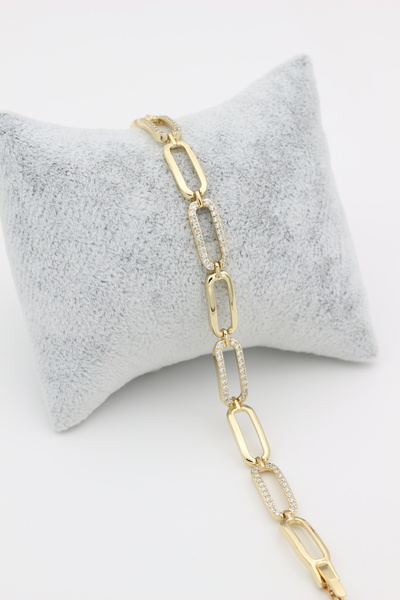 XUPING JEWELRY سوار من ستايل إنسي/مجوهرات شوبينغ مرصع بحجر الزركون