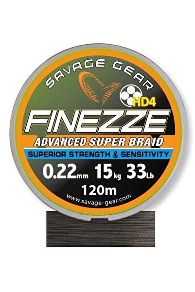 Savage Gear خيط حياكة رمادي من نوع Finesse HD4 Braid بطول 300 متر وسمك 0.22 م...