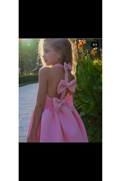 Fareli Faréli Luna Bow Dress – Ivory Bubble Luxury Dress for Girls