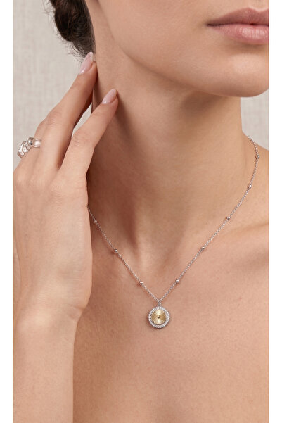 İris Jewelrys Çelik Helix Gold Kolye