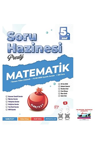 Nartest Yayınları 2026-2027 Müfredat 5 Sınıf Matematik Soru Bankası (Yeni Nes...