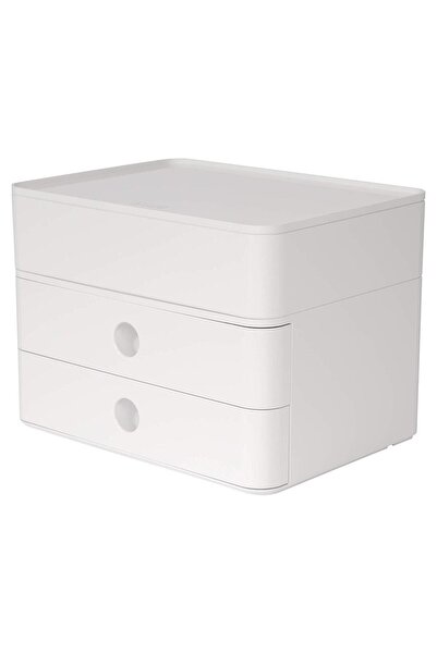 HAN Θήκη με 2 τσιμπίδες + κουτί εργαλείων Allison Smart Box Plus - λευκό χιόνι