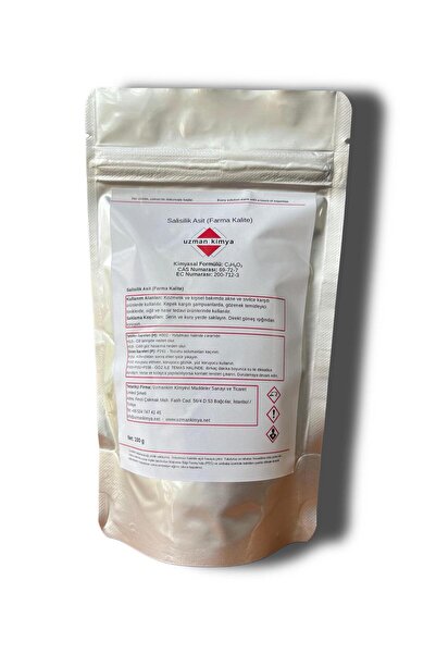 Salisilik Asit – 100 g Doypack Kozmetik ve Cilt Bakım Hammaddesi – Peeling ve Anti-Akne / Salicylic Acid