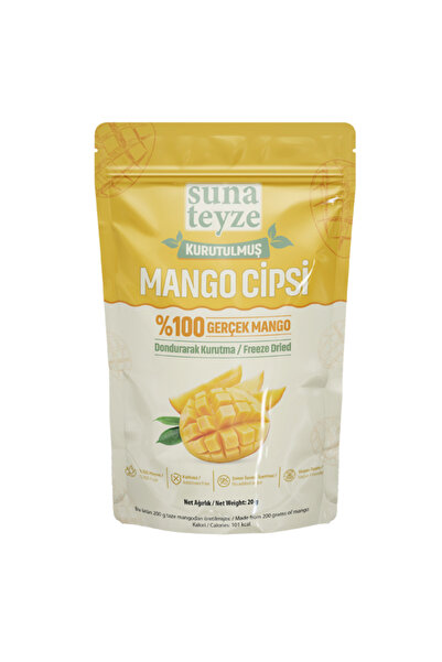 Suna Teyze Mango Kuru Meyve Cipsi - Dondurularak Kurutulmuş Freeze Dried Çıtı...