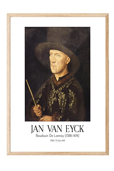 Postifull Jan van Ajk - Baudouin de Lanoi (1388-1474), Slika sa drvenim okvir...