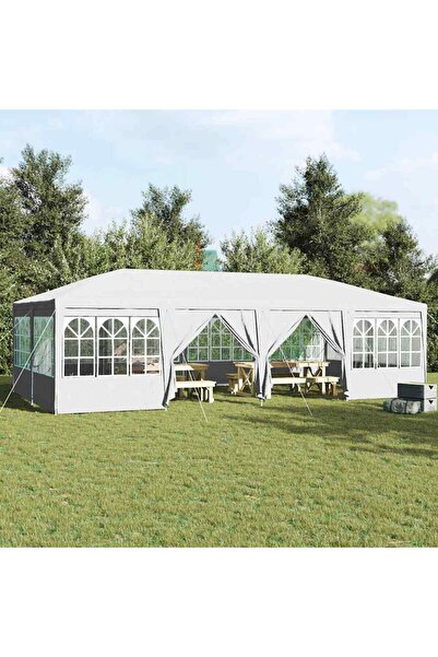 vidaxl Cort pentru Petreceri Alb 800 x 400 x 266 cm Polietilenă