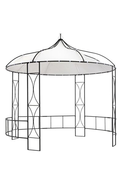 vidaxl FOISOR, alb, 300 x 290 cm, rotund
