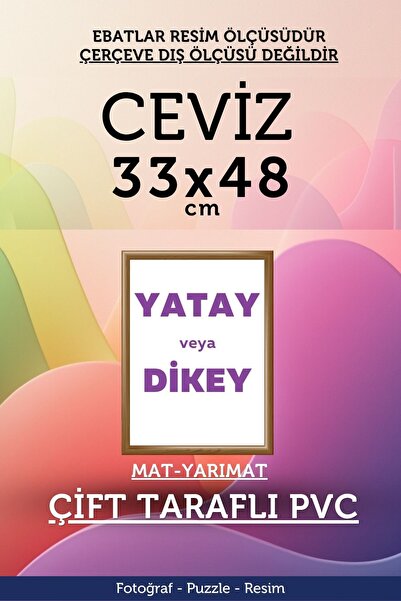 Atlas Sanat Galerisi 22mm-33x48 Cm Mat Pvc Li Camsız Fotoğraf 500 Parça Puzzl...