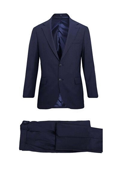 Uki LACİVERT Comfort Fit, Mono Yaka, 2 Düğme Çift Yırtmaçlı , Kapaklı Cep , 6...