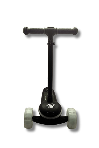 TINY WHEEL تايني ويل سكوتر مضيء ثلاثي العجلات -اسود