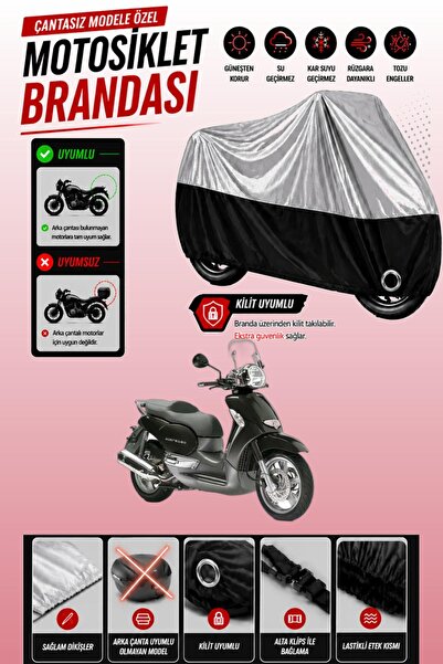 Cemku Twin Top Gray - Bottom Black Aprilia Scarabeo 500 Compatible Engine Cov...