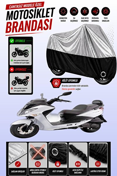Cemku Twin Top Gray - Bottom Black Sym Joyride Evo 200 Compatible Engine Cove...