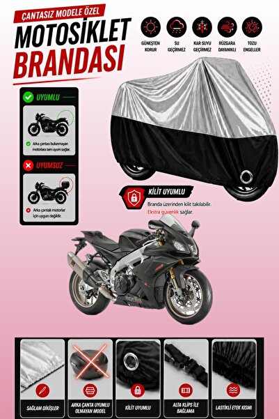 Cemku Twin غطاء محرك علوي رمادي - سفلي أسود متوافق مع Aprilia RSV4، لا يتوافق...