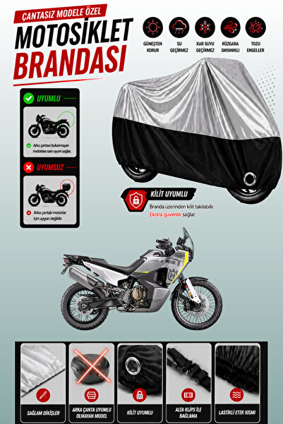 Cemku Twin غطاء محرك متوافق مع Husqvarna Norden 901 باللون الرمادي من الأعلى ...
