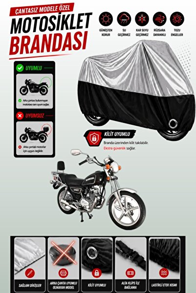 Cemku Twin غطاء محرك متوافق مع Mondial 125 UKT باللون الرمادي من الأعلى والأس...