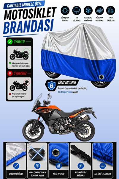 Cemku Twin غطاء محرك متوافق مع KTM 1090 Adventure باللون الرمادي من الأعلى وا...
