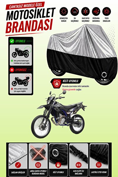 Cemku Twin Top Gray - Bottom Black Yamaha Wr 125 R Compatible Engine Cover, R...