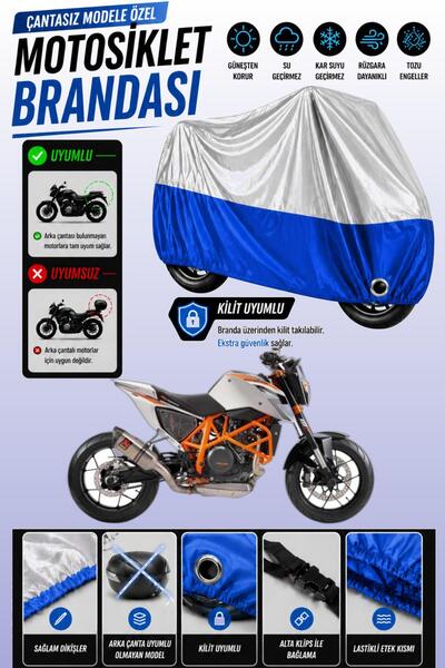 Cemku Twin غطاء محرك متوافق مع KTM 690 Duke R (الجزء العلوي رمادي - الجزء الس...