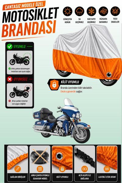 Cemku Twin Top Gray - Bottom Orange Harley-Davidson Ultra Classic Electra Gli...
