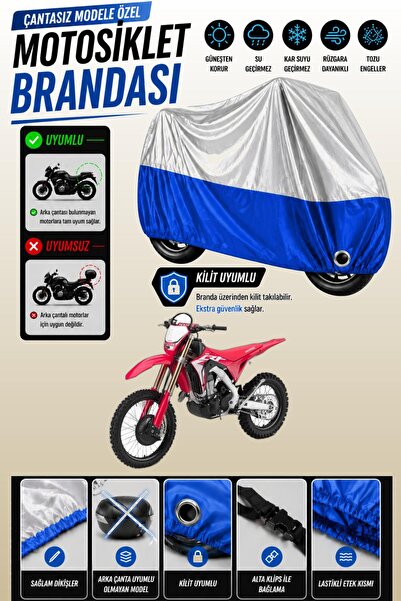Cemku Twin Top Gray - Bottom Blue Honda Crf 450 X Compatible Engine Cover, Re...
