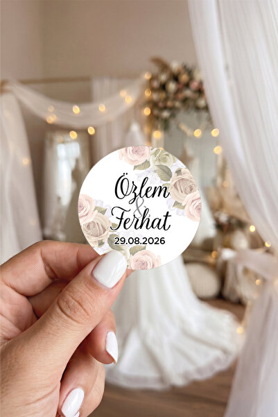 colortouch 100 Adet Opak Düğün,Nişan,Kına,Söz,Sünnet ,Hediye Paketi Etiketi- ...