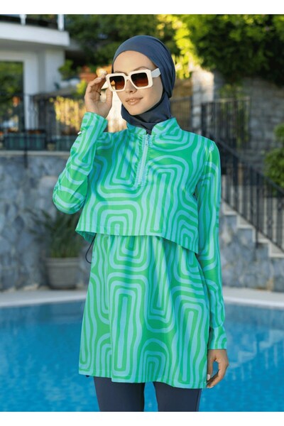 Mayovera Hijab Swimsuit - Dynamic Blue Green