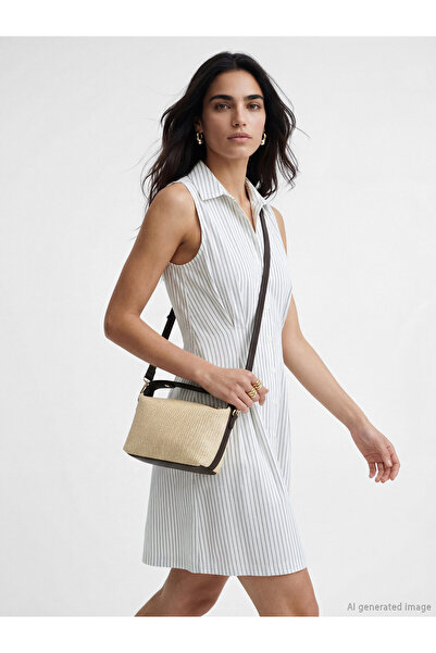 LC Waikiki Rattan Look Women's Shoulder Bag