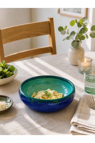 atelier Zeramos El Yapımı Seramik Güneş Ay Bowl Kase