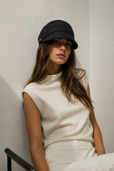 HatClub Exclusive Kadın Siyah Şapka Yazlık Terletmez Kumaş, Ayarlanabilir Tok...