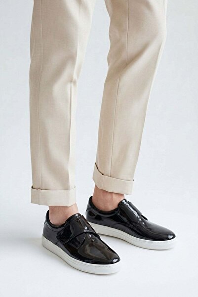 Mojo Bebek Mojo Boys' Classic Patent Leather Shoes with Velcro Straps, Sizes ...