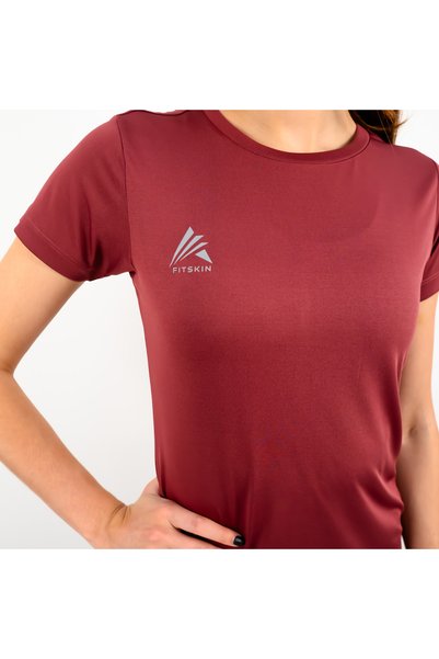 Fitskin Tricou tehnic de bază pentru femei - Vișiniu