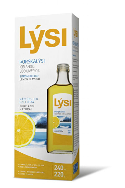 OEM Масло от черен дробец на треска с вкус на лимон, Lysi