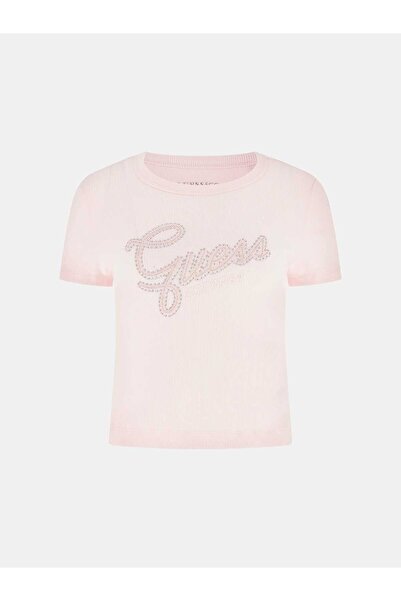 Guess Logolu taşlı T-Shirt
