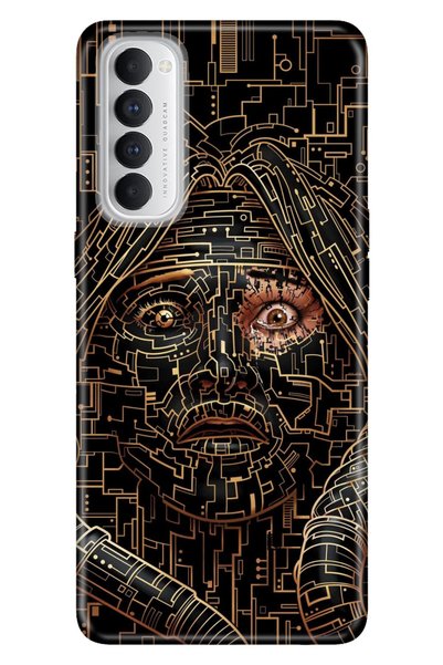 GRABONO Oppo Reno 4 Pro Compatible Case Hd Colorful Printing Shock Absorbing ...