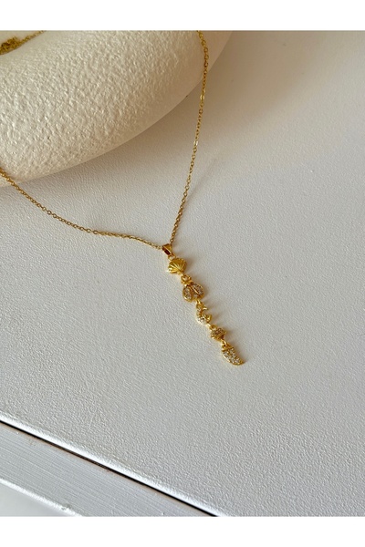 YOUES JEWELRY Çelik Taşlı Kadın Kolye
