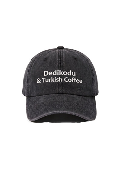 Tresore ''Dedikodu & Turkish Coffee'' Nakışlı Yıkamalı Şapka / ''Dedikodu & T...
