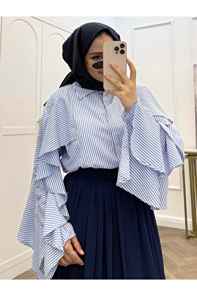 bezenstore FIRFIRLI ÇİZGİLİ GÖMLEK